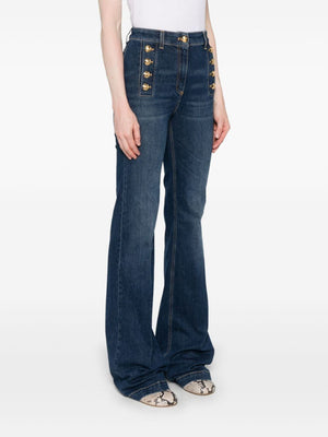 ELISABETTA FRANCHI Chic Flared Denim Jeans