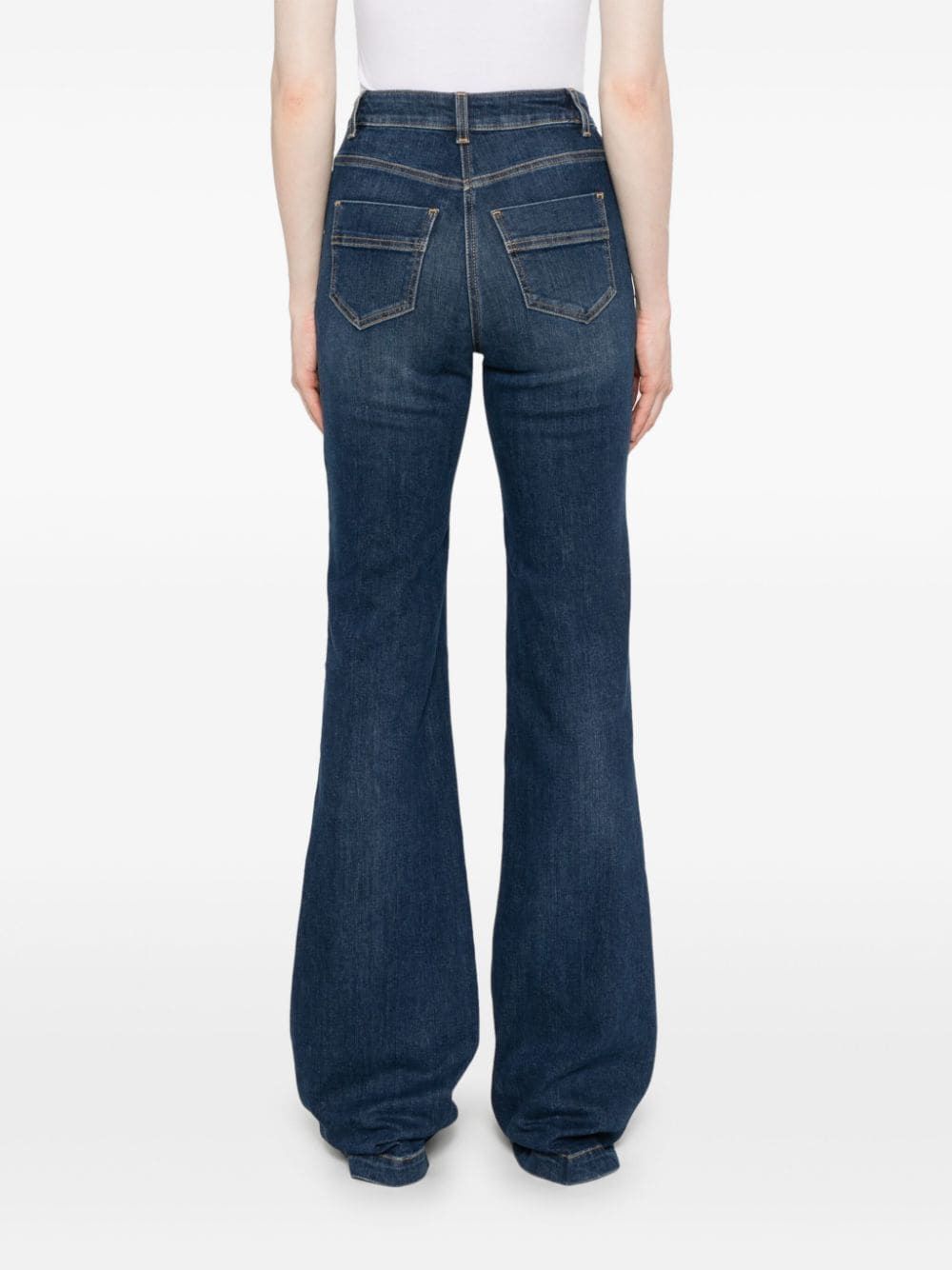 ELISABETTA FRANCHI Chic Flared Denim Jeans