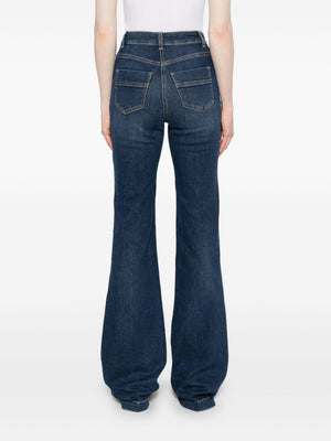 ELISABETTA FRANCHI Chic Flared Denim Jeans