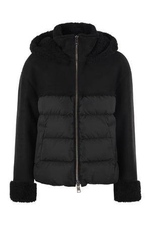 HERNO Lambskin Hooded Outerwear for Women