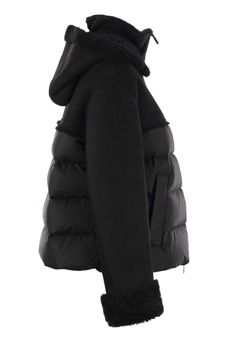 HERNO Lambskin Hooded Outerwear for Women