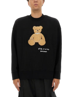 PALM ANGELS Bear Graphic Oversized Sweatshirt - Size L