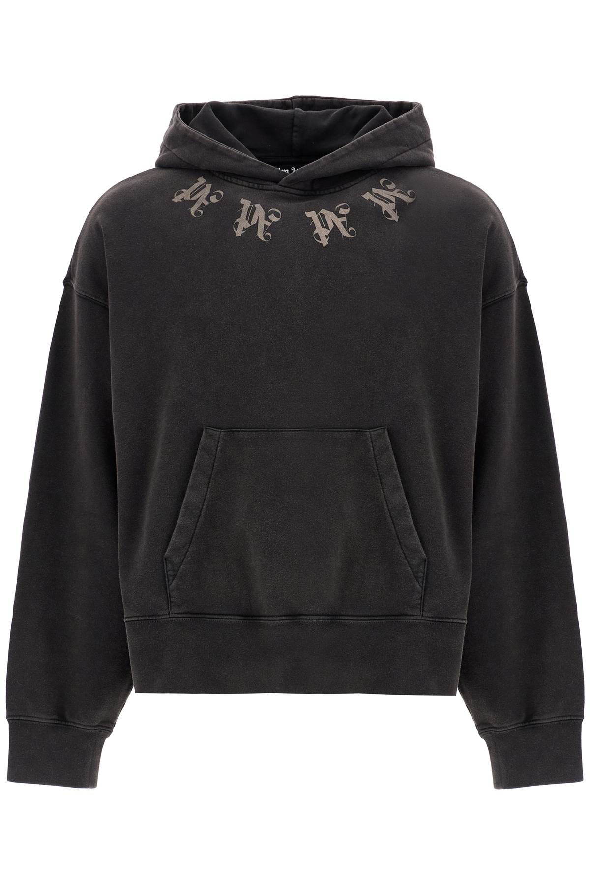 PALM ANGELS Oversized Monogram Hooded Sweatshirt - Size M