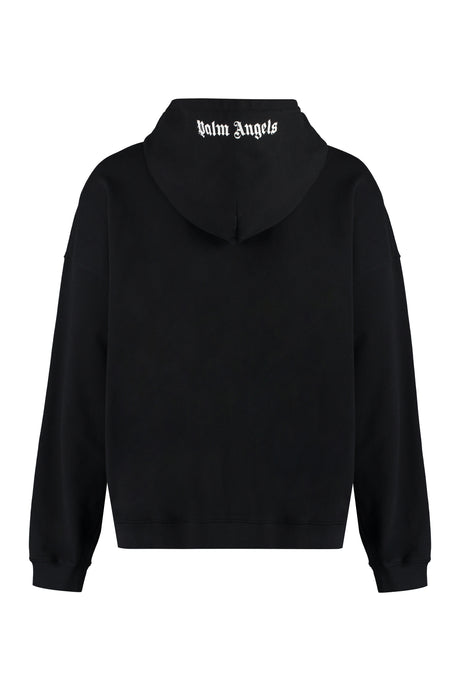 Áo hoodie đen phong cách với bo cổ tay và cạp dưới dành cho nam