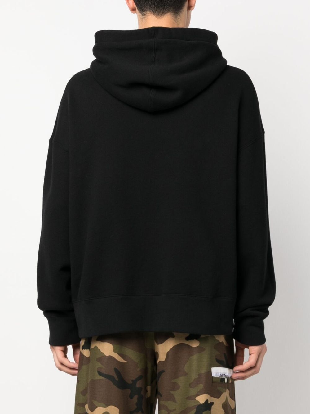 PALM ANGELS Black Hunting in the Forest Hoodie for Men - FW23 Collection