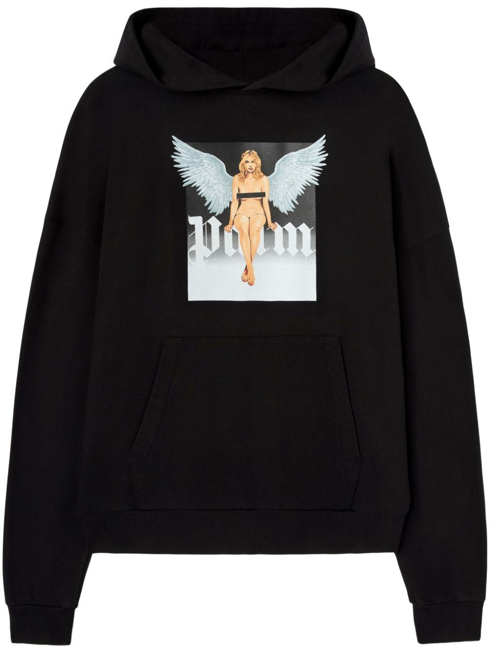 PALM ANGELS Crystal Pin-Up Mini Hoodie