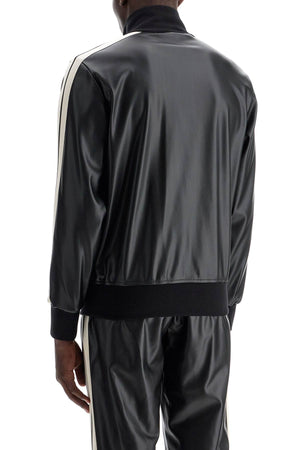 PALM ANGELS Faux Leather Track Jacket for Men - Size L