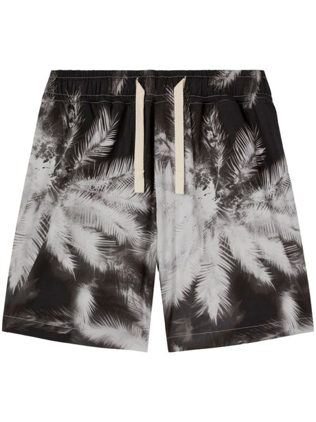 PALM ANGELS Blueprint Palms Mini Shorts for Men