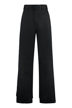 PALM ANGELS Asymmetric Black Cargo Pants for Men