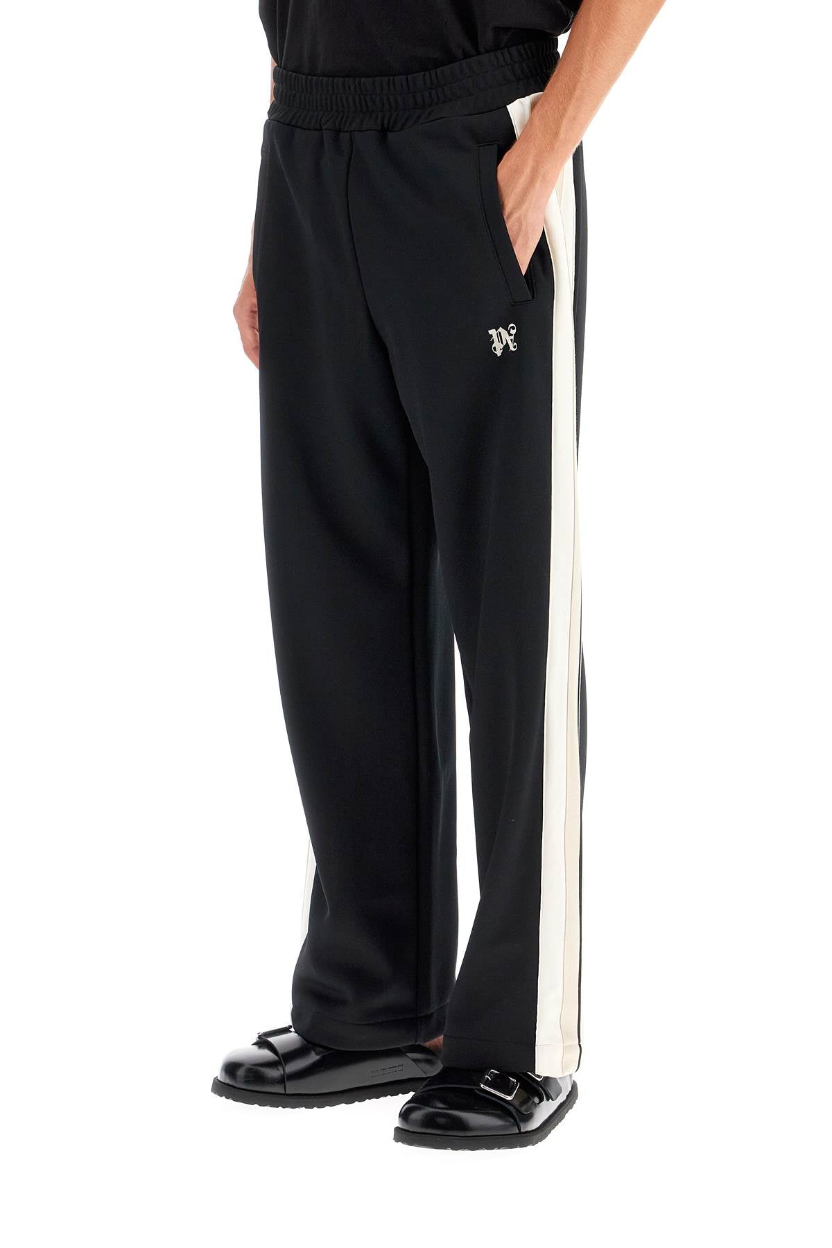 PALM ANGELS Contrast-Striped Glossy Joggers