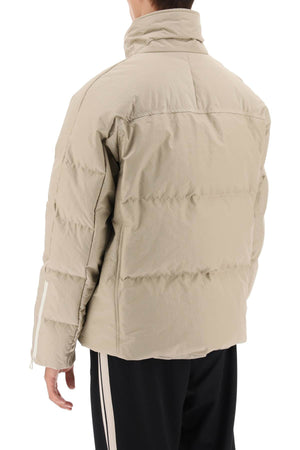 PALM ANGELS Retro-Style Nylon Men's Down Jacket - Beige