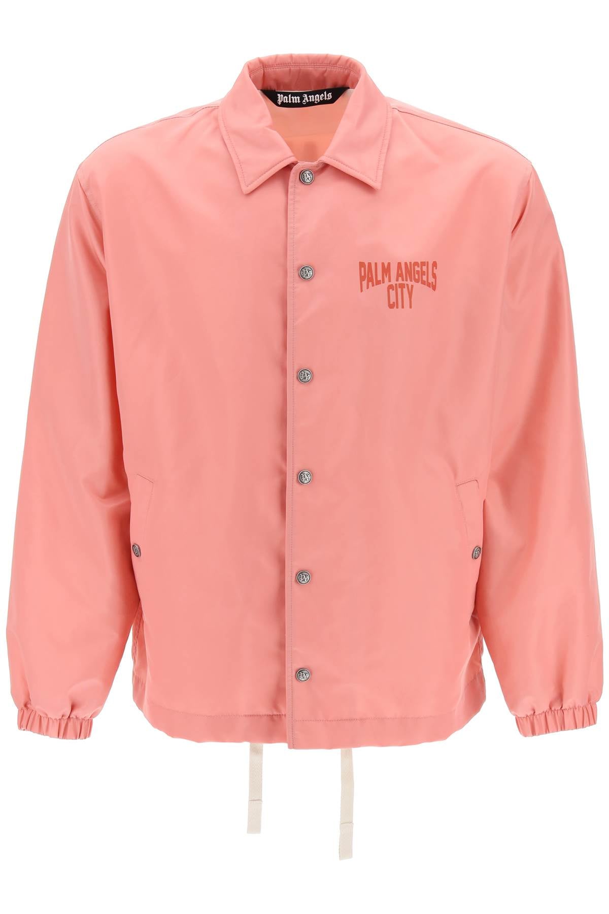 City Coach Jacket - Pink Nylon Twill