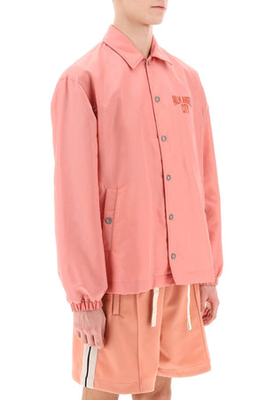 City Coach Jacket - Pink Nylon Twill