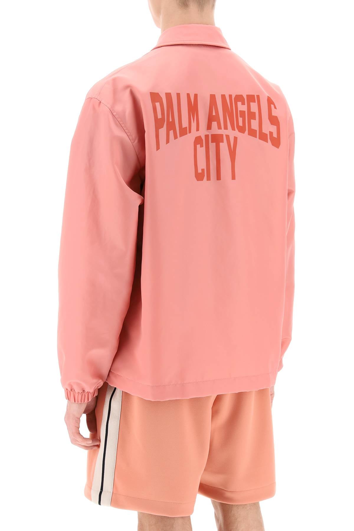 City Coach Jacket - Pink Nylon Twill