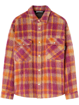 PALM ANGELS Checkered Wool Overshirt