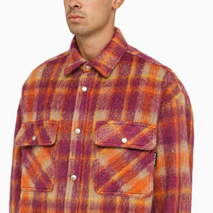 PALM ANGELS Checkered Wool Overshirt