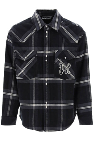 Checked Flannel Overshirt in Mixed Colors for Men