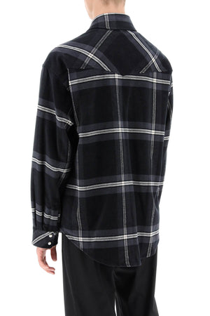 Checked Flannel Overshirt in Mixed Colors for Men