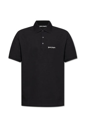 PALM ANGELS Classic Logo Embroidered Short Sleeve Polo