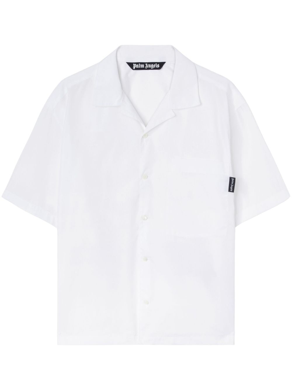 PALM ANGELS Curved Logo Classic Shirt - SS25 Collection