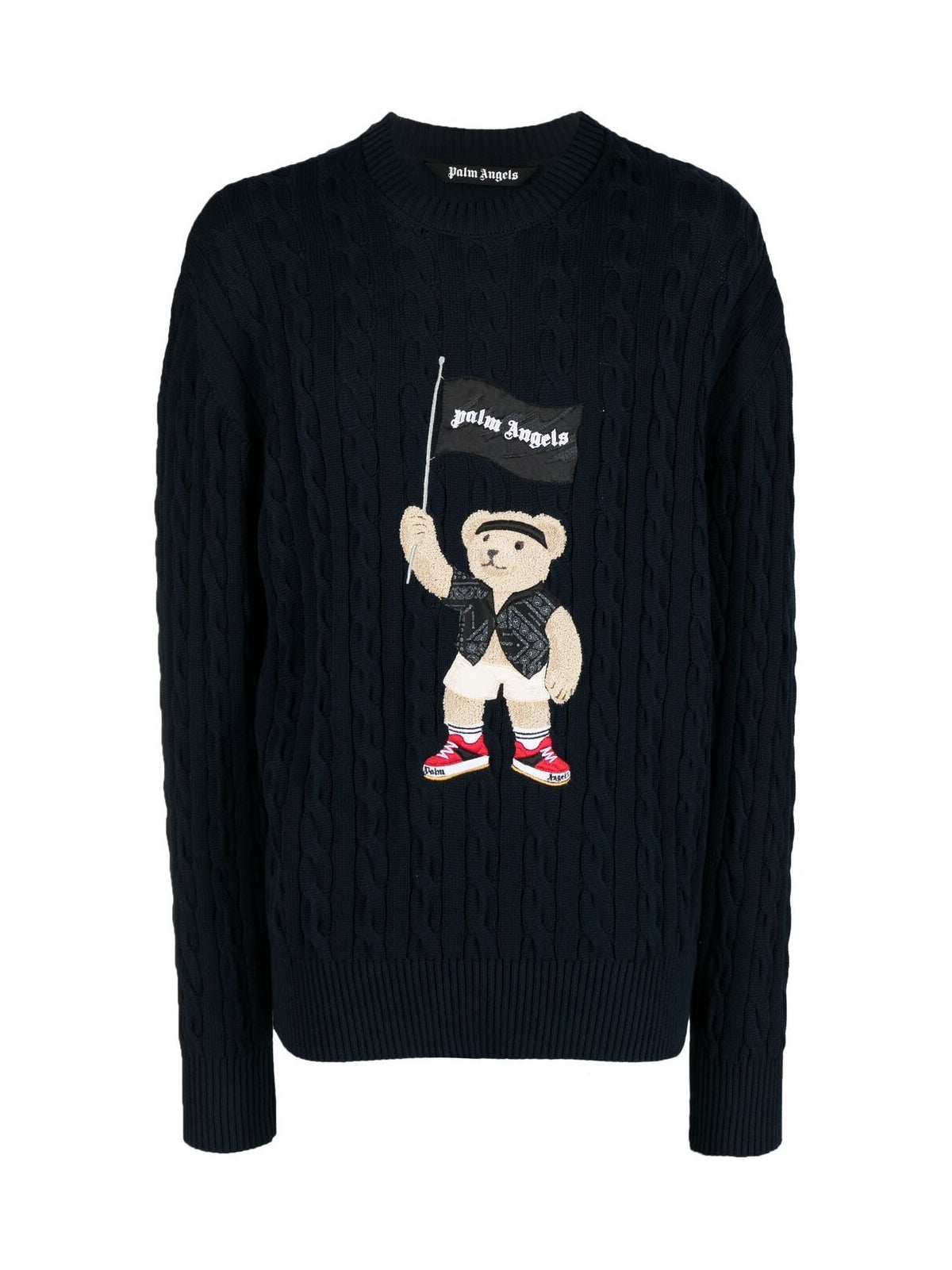 PALM ANGELS Pirate Bear Knit Sweater