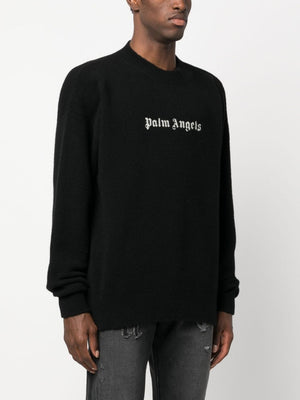 PALM ANGELS Classic Logo Knit Sweater for Men