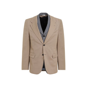 COMME DES GARÇONS HOMME PLUS Elegant Brown Wool Jacket for Men