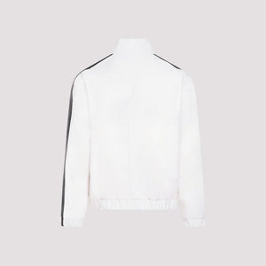 PALM ANGELS White Monogram Leather Jacket for Men - SS24 Collection