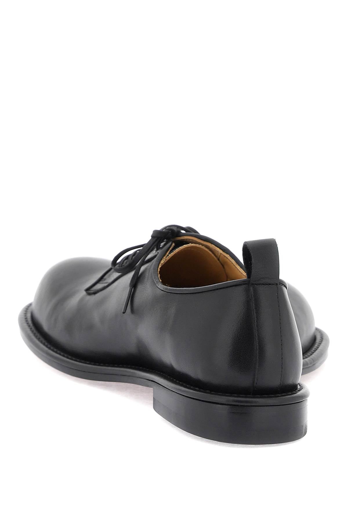 COMME DES GARÇONS HOMME PLUS Double-Tipped Derby Dress Shoes in Black for Men - Heart-Shaped Design