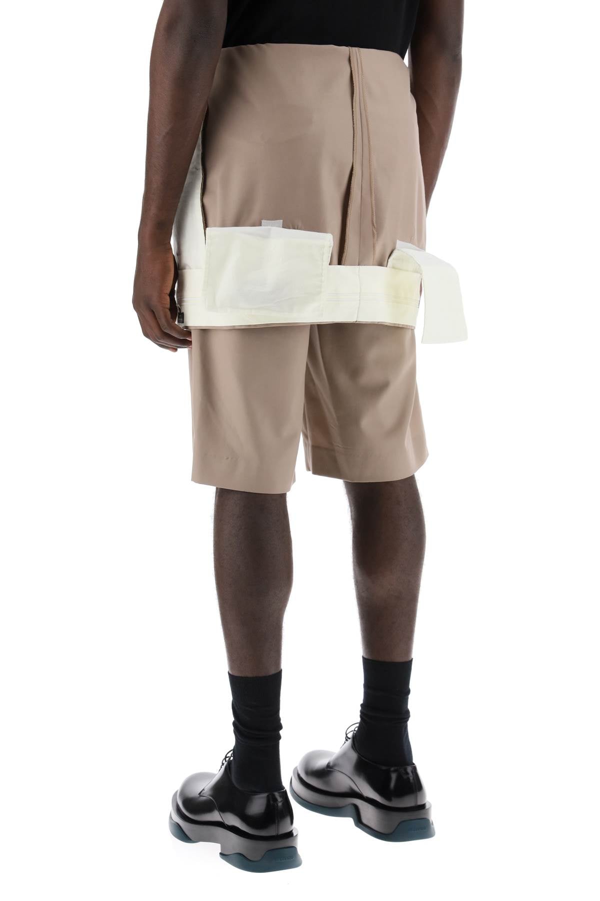 COMME DES GARÇONS HOMME PLUS Tailored Bermuda Shorts with Foldable Panels