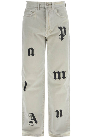 PALM ANGELS Loose Printed Detail Jeans - Size 31