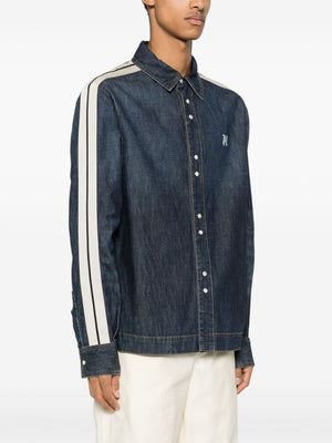 Blue Timeless Denim Track Jacket for Men