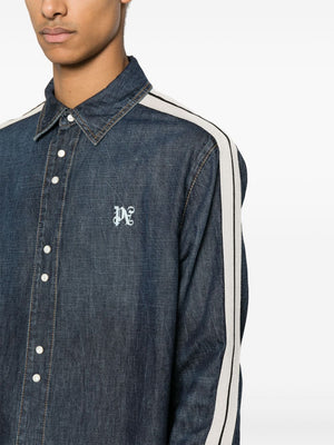 Blue Timeless Denim Track Jacket for Men