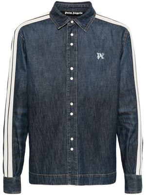 Blue Timeless Denim Track Jacket for Men