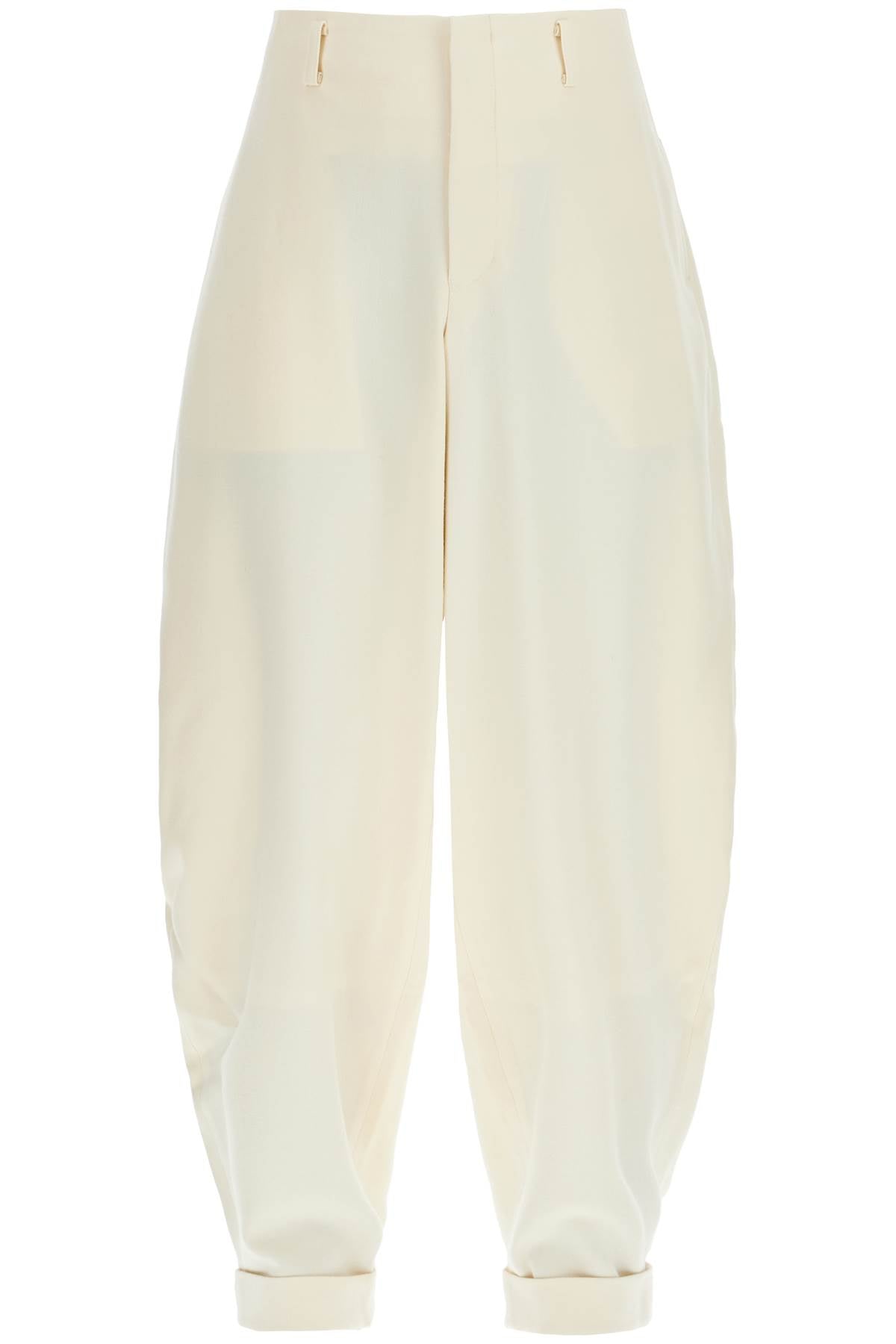 COMME DES GARÇONS HOMME PLUS STRETCH WOOL BARREL PANTS FOR MEN/W