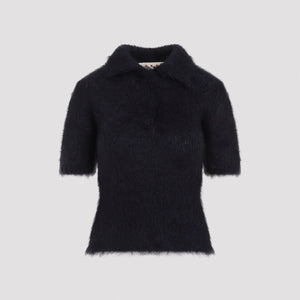 MARNI Polo Neck Mohair Blend Sweater