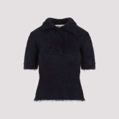 MARNI Polo Neck Mohair Blend Sweater