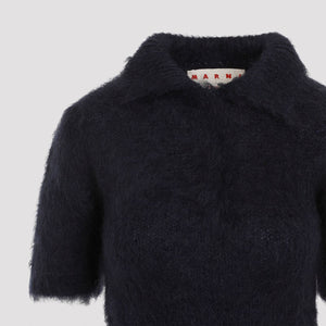 MARNI Polo Neck Mohair Blend Sweater