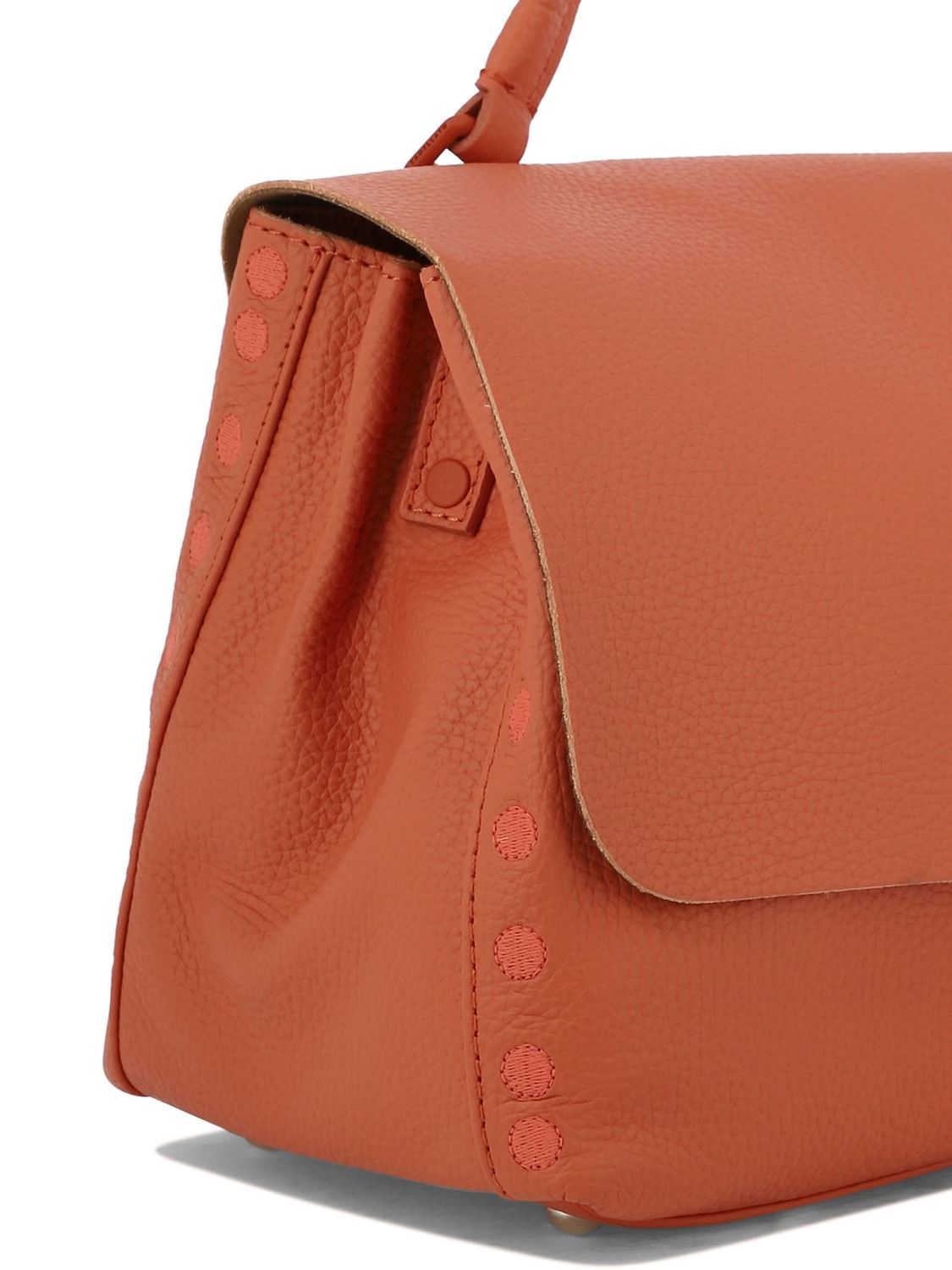 ZANELLATO Sophisticated Orange Leather Handbag for Women - FW24