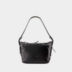 ISABEL MARANT Chic Black Leather Mini Pouch