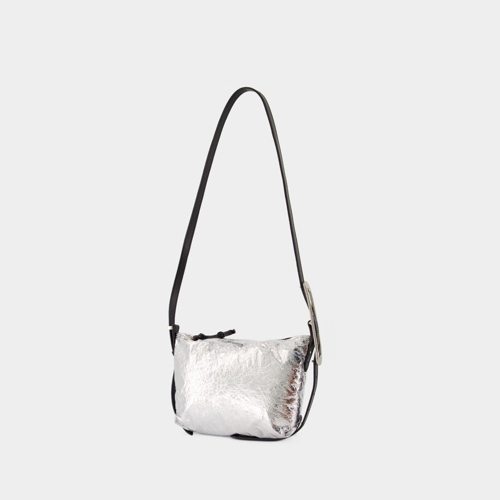 ISABEL MARANT Elegant Mini Silver Leather Purse