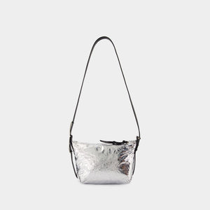 ISABEL MARANT Elegant Mini Silver Leather Purse