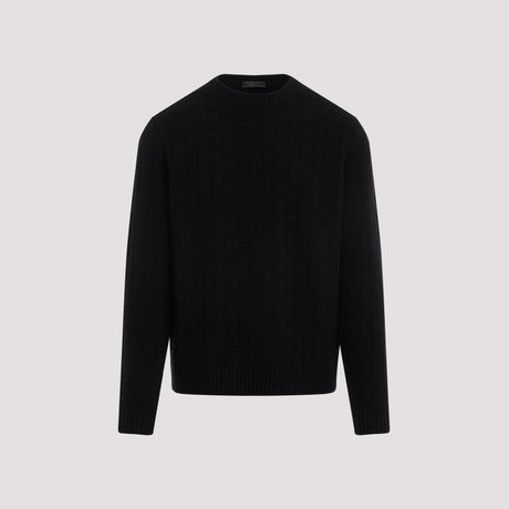 PRADA Luxurious Wool Cashmere Crewneck Pullover for Men