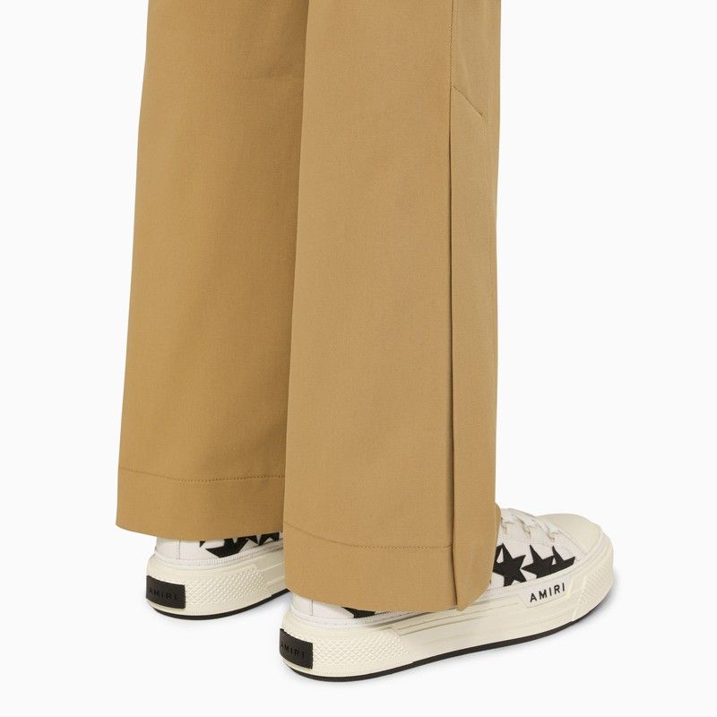 Men's Beige Cotton Trousers for SS24