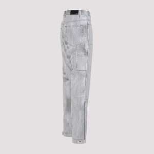 AMIRI Men's Black Cotton Carpenter Pants for SS24