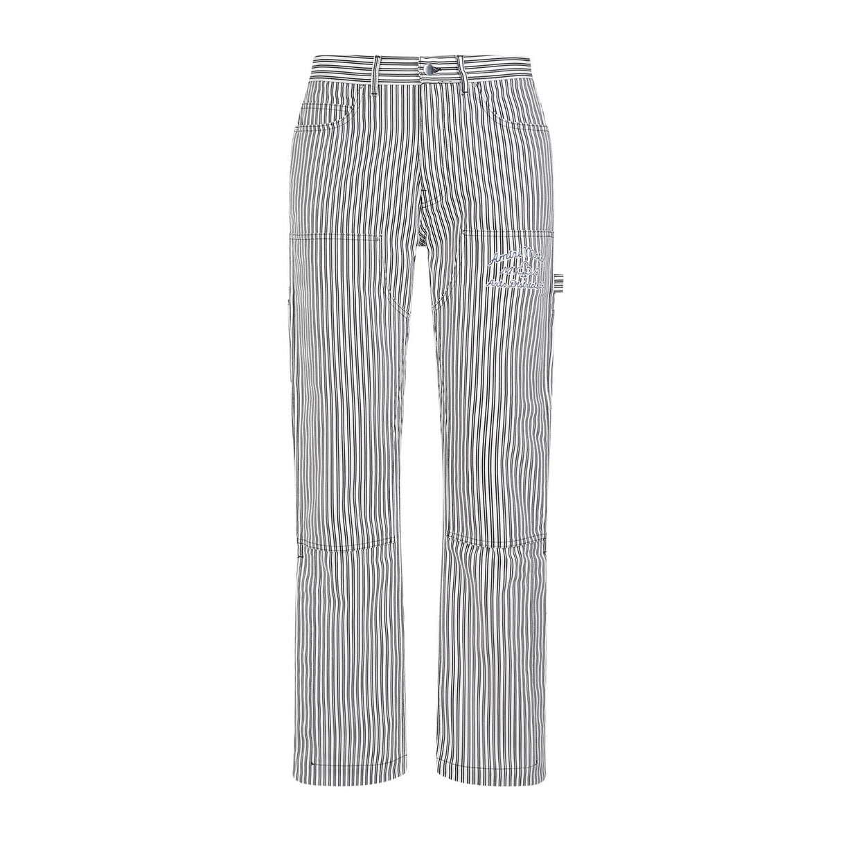 AMIRI Men's Black Cotton Carpenter Pants for SS24