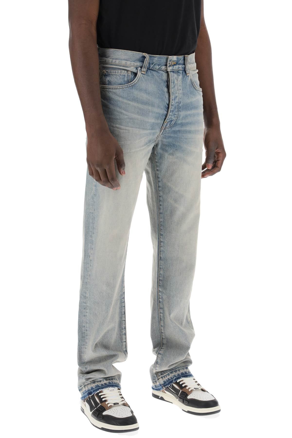 AMIRI Men's Relaxed Straight Cut Vintage-Washed Jeans (Size 31)