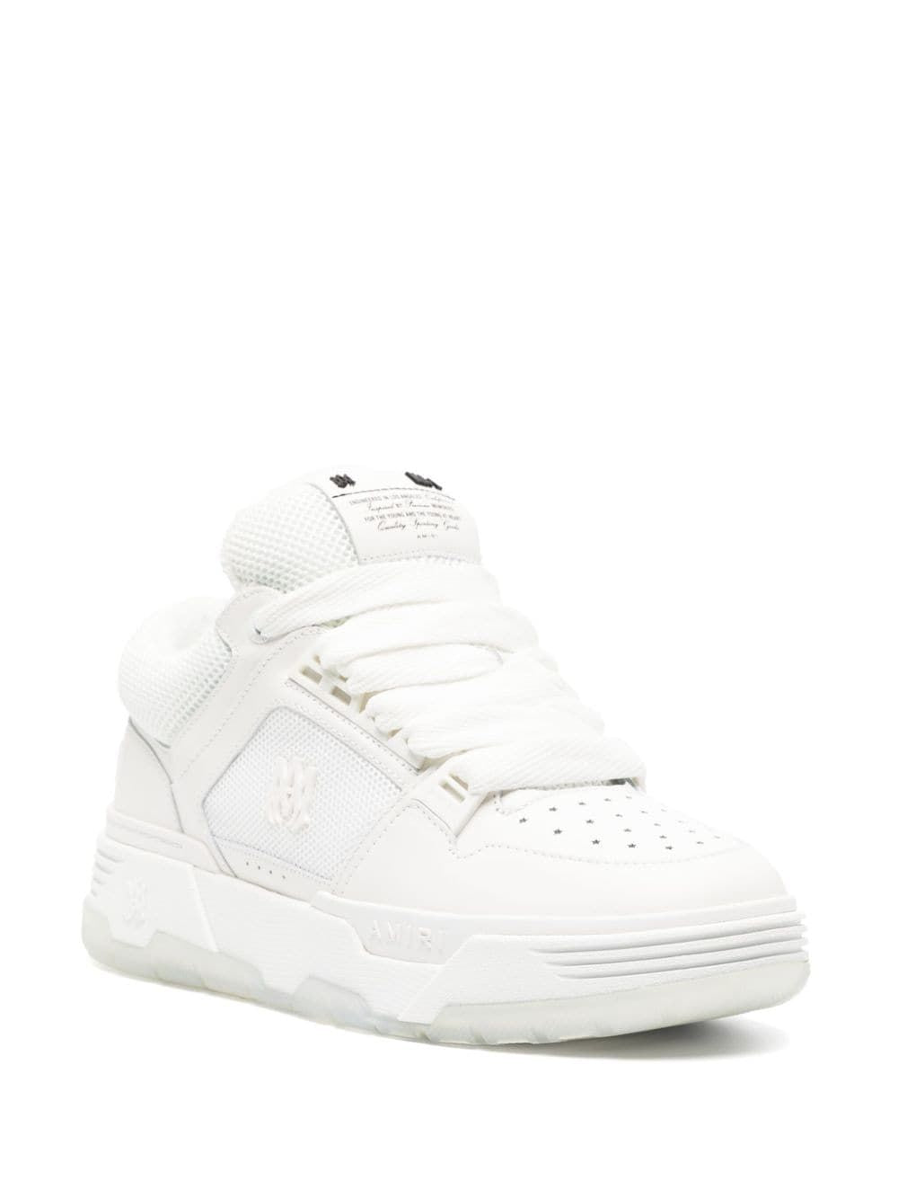 AMIRI MA 1 Elite White Leather Sneakers