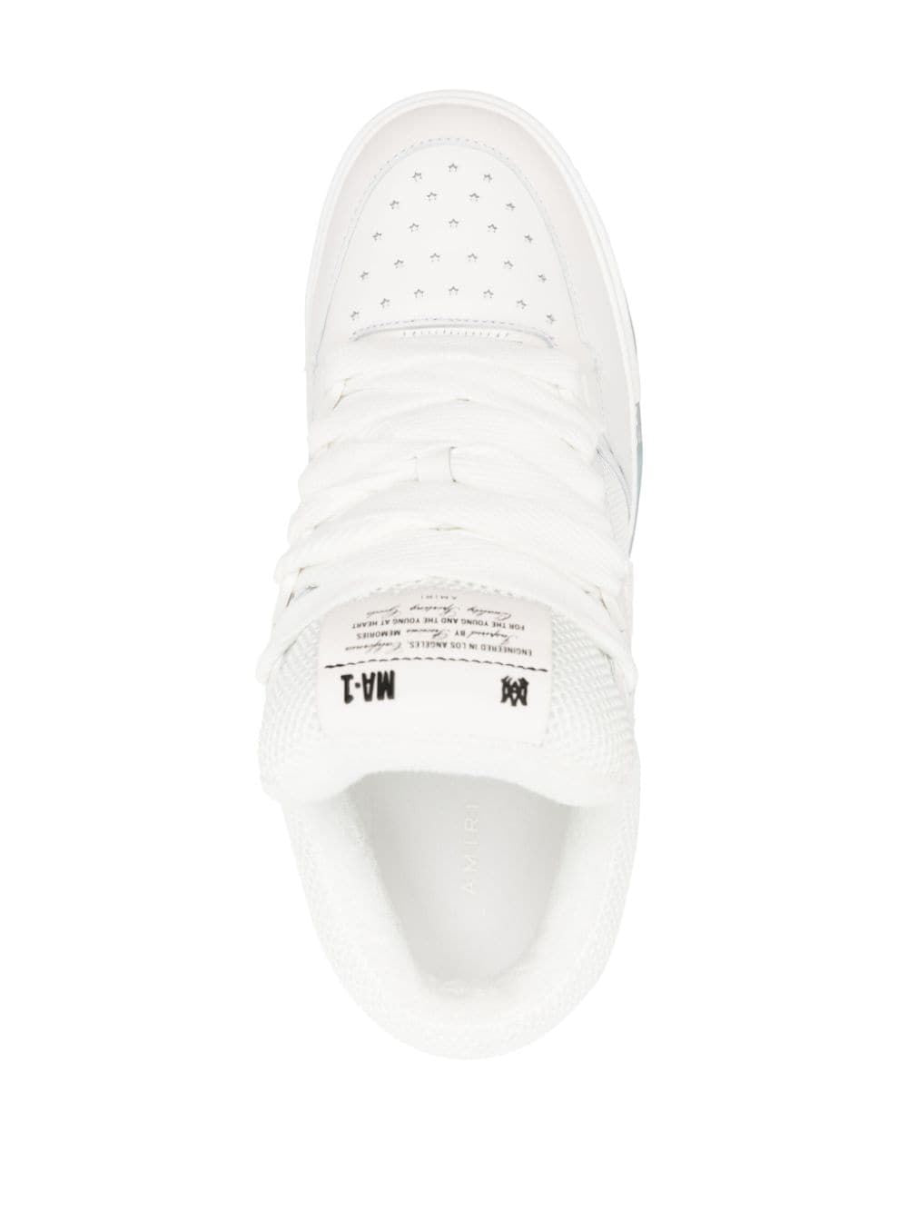 AMIRI MA 1 Elite White Leather Sneakers