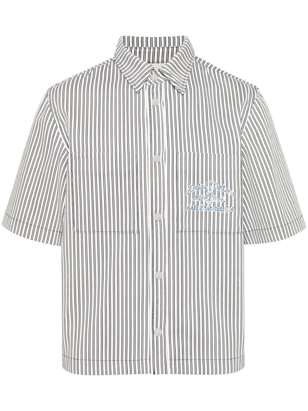 Men's Black & White Camp Shirt (SS24)